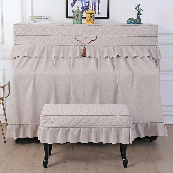 お急ぎくださいピアノカバー 防塵カバーアップライト フルカバー カバーリング ピアノカバーセット 保護カバー 椅子カバー 北欧 ヨーロッパ風 おしゃれ 高級感 優雅 エレガント ピアノ 子供 部屋 電