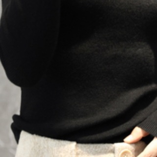 長袖カットソー ニット シンプル トップス セーター ブラック 黒 ホワイト 白 パープル 紫 長袖カットソー ニット シンプル トップス セーター ブラック 黒 ホワイト 白 パープル 紫