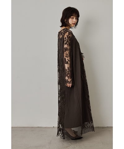 Qoo10] niana エスニックサイドプリーツドレス パーティ