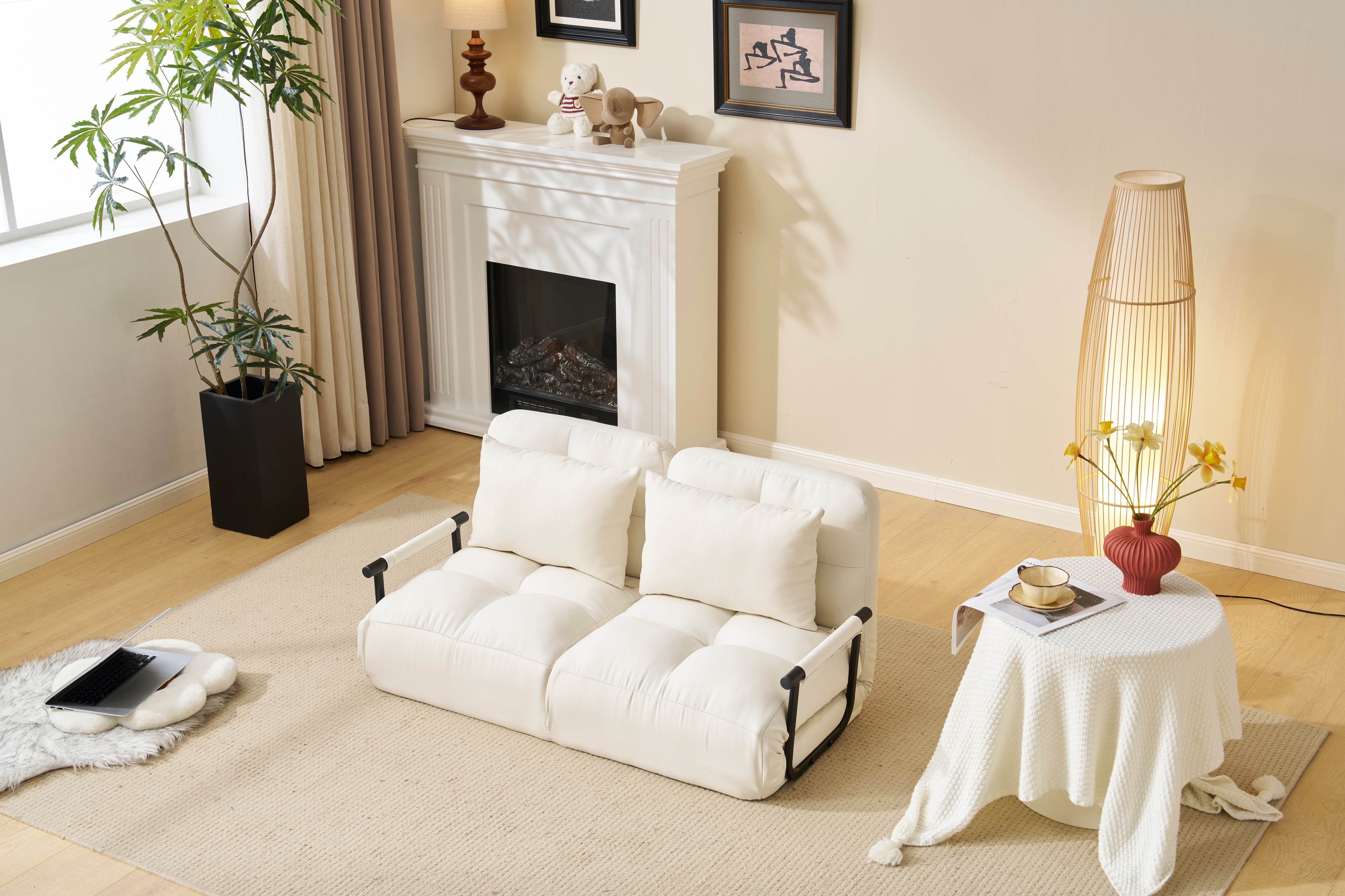 ソファベッド 折りたたみ 3WAY ふわふわ生地 カウチ リクライニング 国産 ソファーベッド ソファベッド 折りたたみ リクライニング 3Way