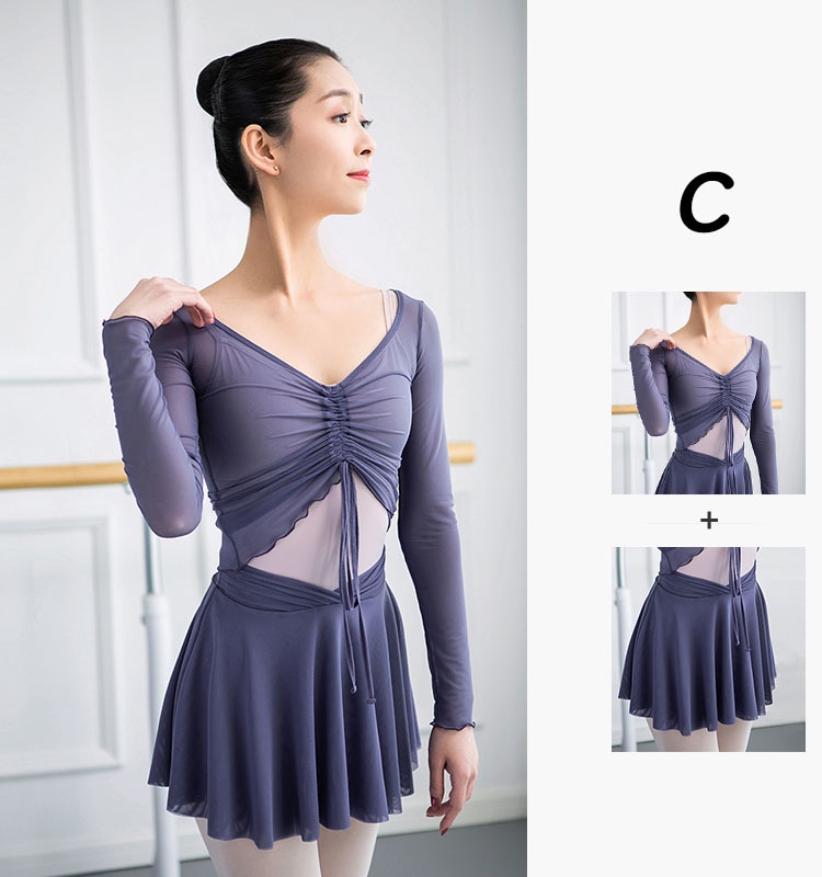 【バレエトップス+スカート】 2点セット 大人用 スカート付き 練習着 大人バレエ衣装 ジュニア 袖付き レッスン着 新体操にも ストレッチ ヨガウェア 格安バレエ用品 ブラック ピンク パープル グ 【バレエトップス+スカート】 2点セット 大人用 スカート付き 練習着 大人バレエ衣装 ジュニア 袖付き レッスン着 新体操にも ストレッチ ヨガウェア 格安バレエ用品 ブラック ピンク パープル グ