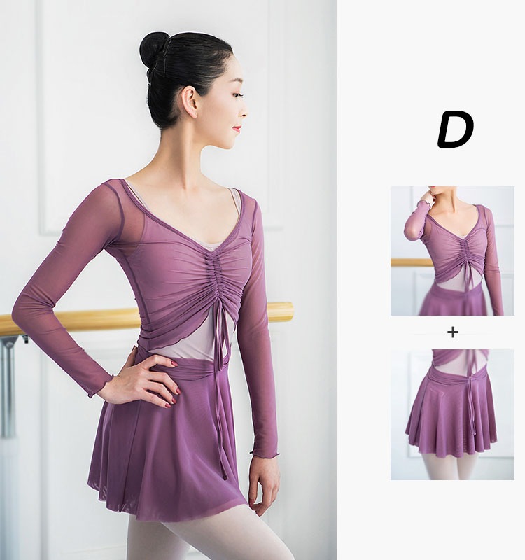 【バレエトップス+スカート】 2点セット 大人用 スカート付き 練習着 大人バレエ衣装 ジュニア 袖付き レッスン着 新体操にも ストレッチ ヨガウェア 格安バレエ用品 ブラック ピンク パープル グ 【バレエトップス+スカート】 2点セット 大人用 スカート付き 練習着 大人バレエ衣装 ジュニア 袖付き レッスン着 新体操にも ストレッチ ヨガウェア 格安バレエ用品 ブラック ピンク パープル グ