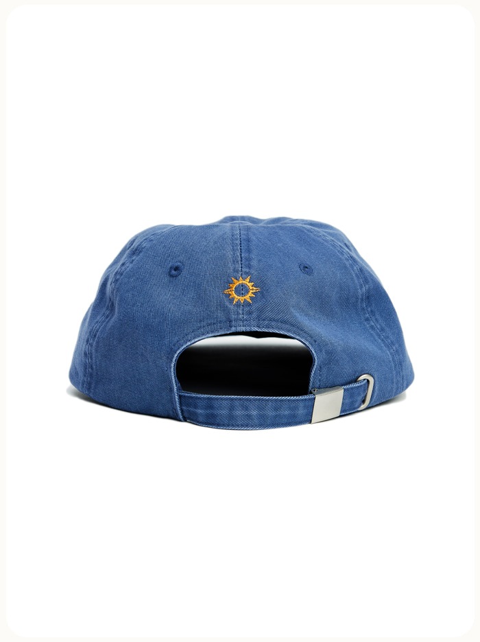 HELLO SUNRISE Washed OG Logo 6panel Cap Ocean Blue キャップ