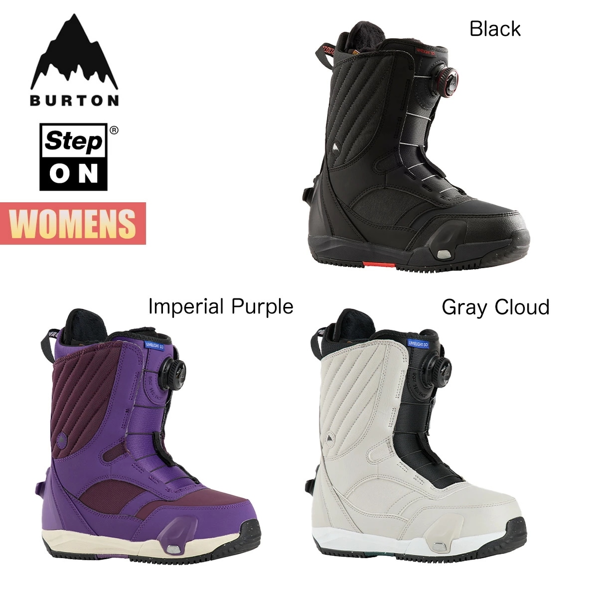 ステップオン ブーツ レディース 24-25 ライムライト ワイド W25JP-226251 Womens Limelight Step On Snowboard Boots Wide ウィメンズ