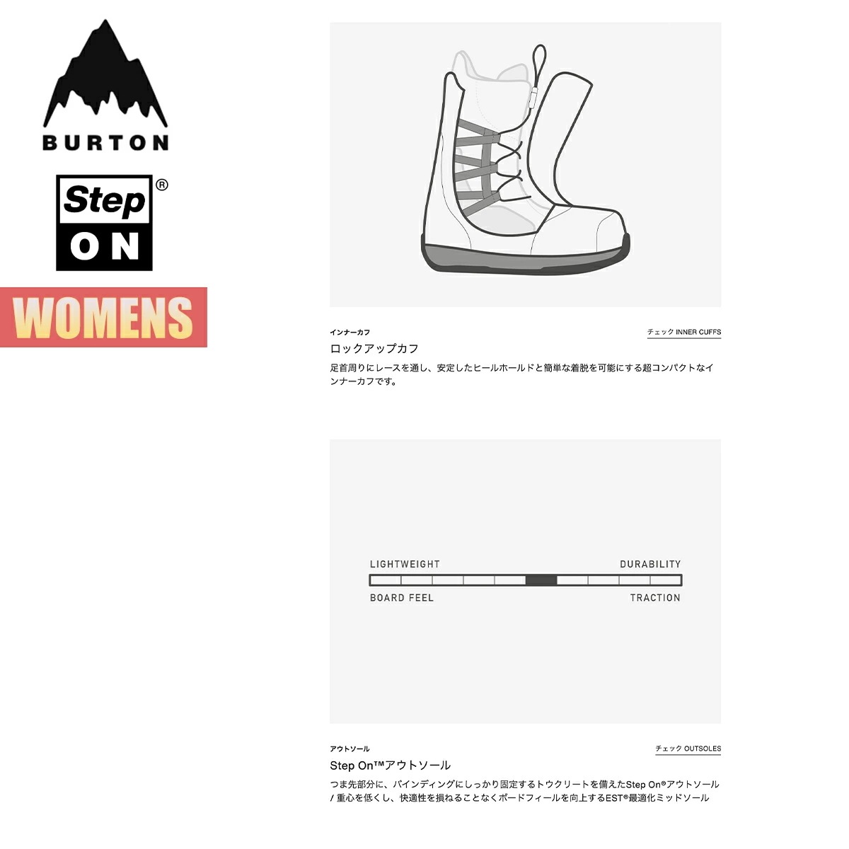ステップオン ブーツ レディース 24-25 ライムライト ワイド W25JP-226251 Womens Limelight Step On Snowboard Boots Wide ウィメンズ