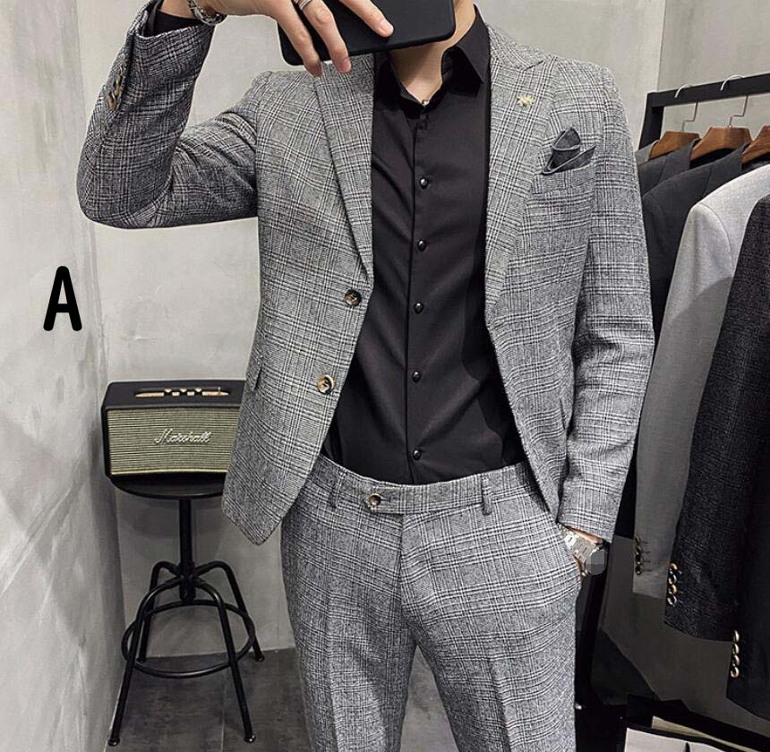 ベストセラーチェック柄【ジャケット+ズボン】長袖スーツ 二次会 パーティー 背広 メンズスーツ 就職活動 シングルスーツ フォーマルスーツ 面接 スリムスーツ 舞台 司会衣装 カッコイイ 婚葬祭 披露 ベストセラーチェック柄【ジャケット+ズボン】長袖スーツ 二次会 パーティー 背広 メンズスーツ 就職活動 シングルスーツ フォーマルスーツ 面接 スリムスーツ 舞台 司会衣装 カッコイイ 婚葬祭 披露