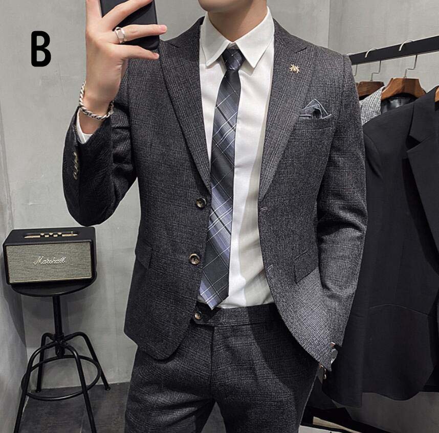ベストセラーチェック柄【ジャケット+ズボン】長袖スーツ 二次会 パーティー 背広 メンズスーツ 就職活動 シングルスーツ フォーマルスーツ 面接 スリムスーツ 舞台 司会衣装 カッコイイ 婚葬祭 披露 ベストセラーチェック柄【ジャケット+ズボン】長袖スーツ 二次会 パーティー 背広 メンズスーツ 就職活動 シングルスーツ フォーマルスーツ 面接 スリムスーツ 舞台 司会衣装 カッコイイ 婚葬祭 披露