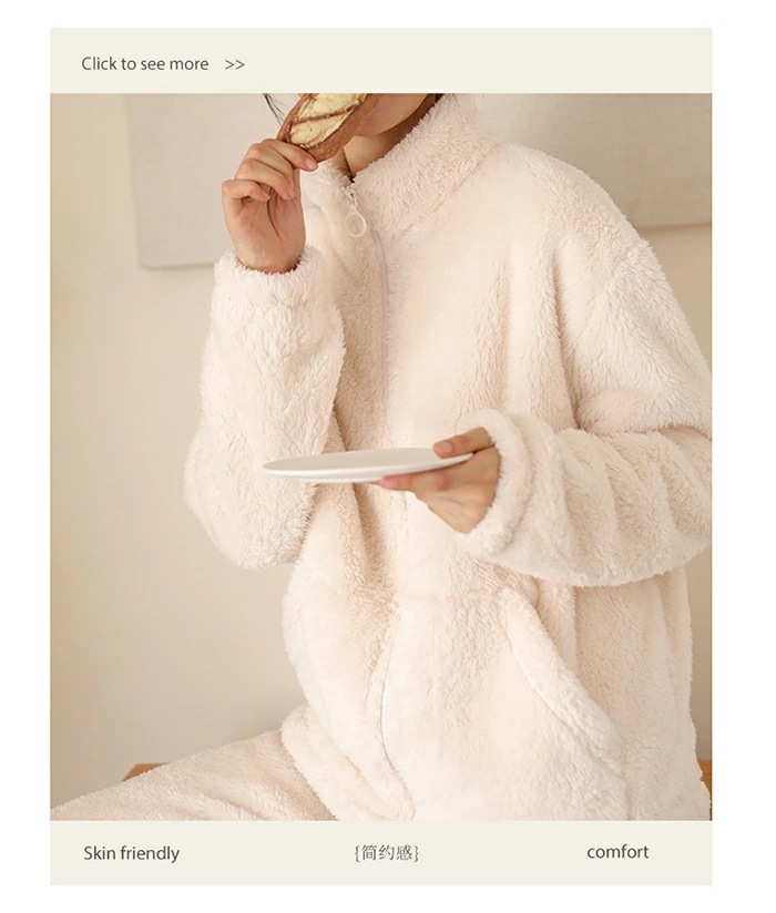 ルームウェア パジャマ レディース 上下セット パジャマ 秋冬用 パジャマ フランネル クールネック パジャマ ルームウェア あったか ナイトウェア 長袖 春 上下セット 2点セット M L 部屋着