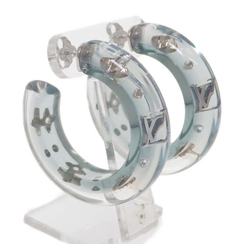 ピアス・LVスパークス M02817 フープ ピアス 新作 ブルー レジン ストラス シルバー金具 レディース【Aランク】 ピアス・LVスパークス M02817 フープ ピアス 新作 ブルー レジン ストラス シルバー金具 レディース【Aランク】