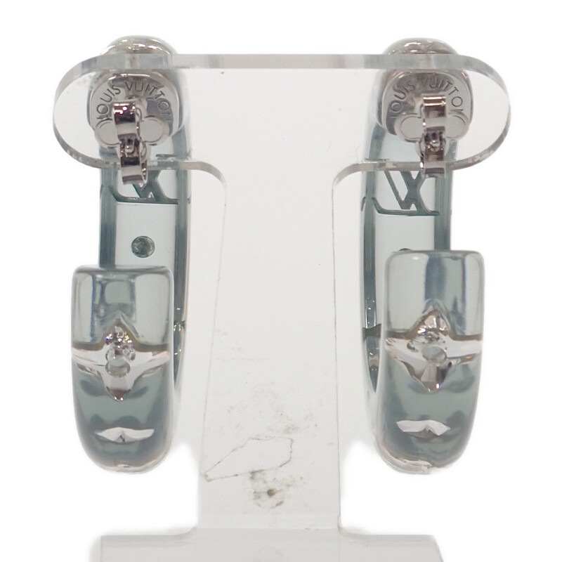 ピアス・LVスパークス M02817 フープ ピアス 新作 ブルー レジン ストラス シルバー金具 レディース【Aランク】 ピアス・LVスパークス M02817 フープ ピアス 新作 ブルー レジン ストラス シルバー金具 レディース【Aランク】