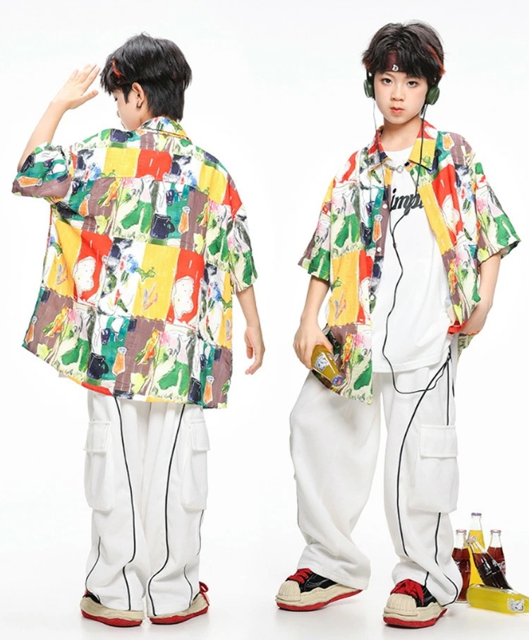 【即納】タイダイ染め 柄シャツ イエロー キッズ ダンス 衣装 白パンツ セットアップ ホワイト ズボン 半袖 ジャケット トップス 白 ベスト ヒップホップ 男の子 女の子 キッズダンス衣装 練習着 【即納】タイダイ染め 柄シャツ イエロー キッズ ダンス 衣装 白パンツ セットアップ ホワイト ズボン 半袖 ジャケット トップス 白 ベスト ヒップホップ 男の子 女の子 キッズダンス衣装 練習着