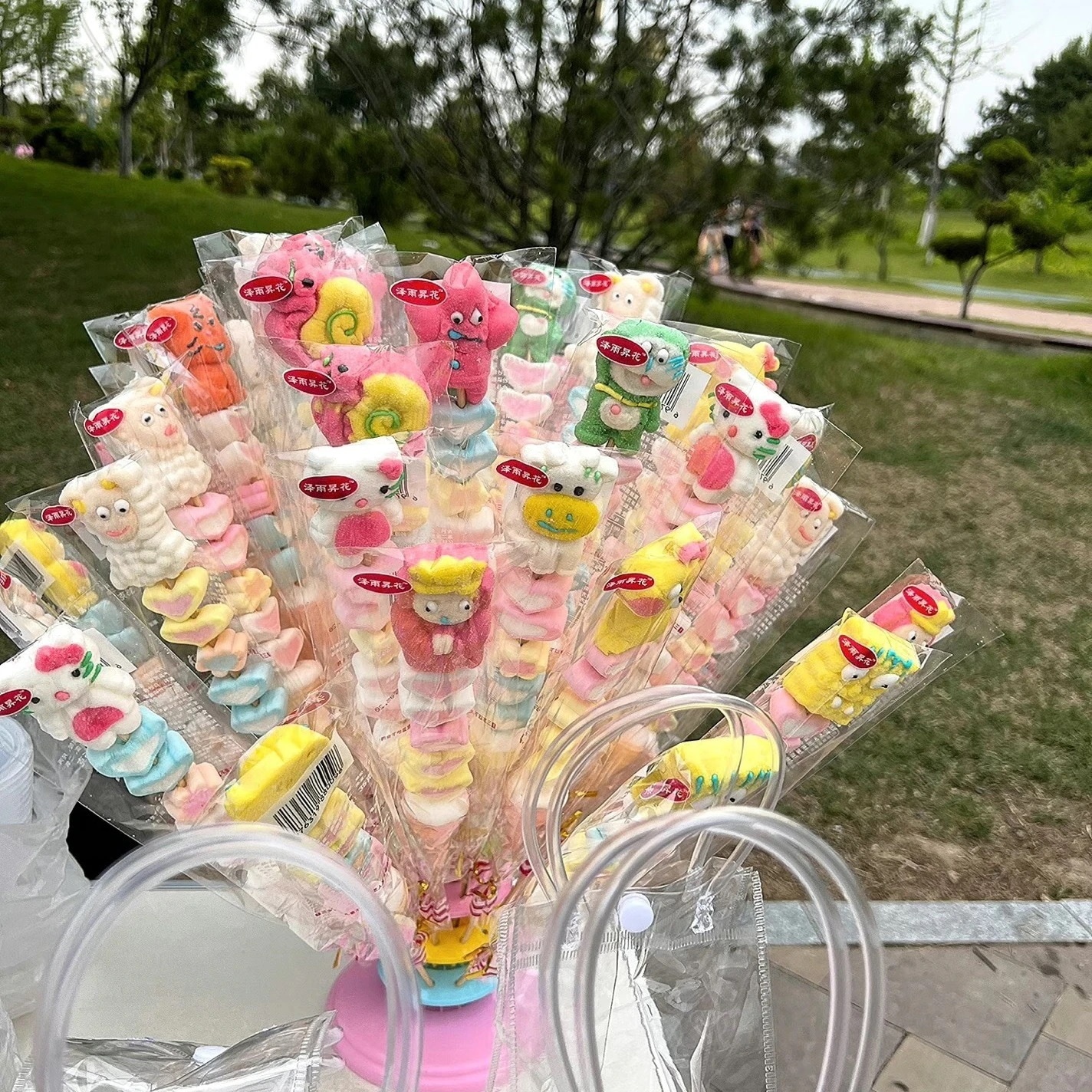 70150Pcs 漫画マシュマロ串ひょうたんグミロリポップバルク混合マシュマロ串 こどもの日のプレゼント 誕生日プレゼント_9
