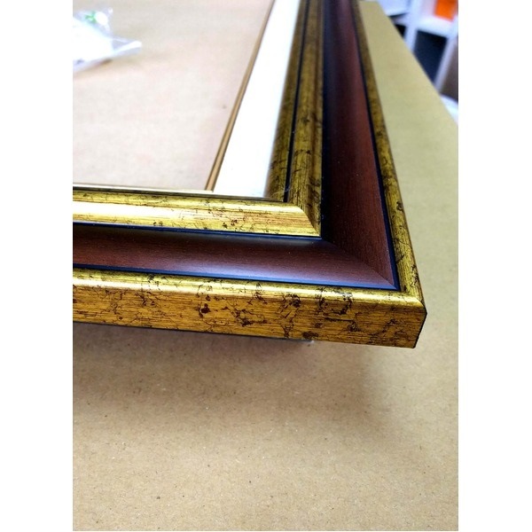 ダークブラウンアンティーク額 〔額装品〕世界の絵画 アラン・ギアナ絵画額F6「グッドデイ」 クーポン配布中\u0026マラソン対象ダークブラウン