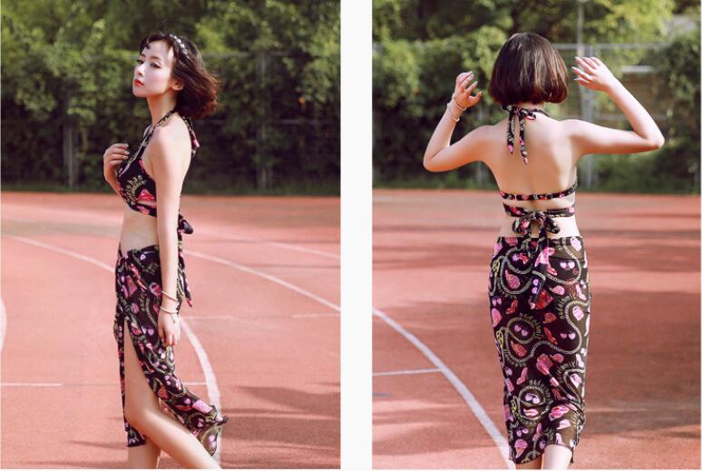 サイズあり 新作 -f120 フレア フリル エスニック柄 幾何学模様 小花柄 水着 レディース オフショル 水着 バンドゥ ビキニ 2点 セクシー パッド付 レース 花柄