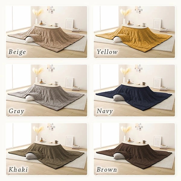 こたつ テーブル 2点セット [テーブル こたつ掛け布団 ナチュラルxブラウン ] コンパクト 楕円形 折りたたみ 完成品