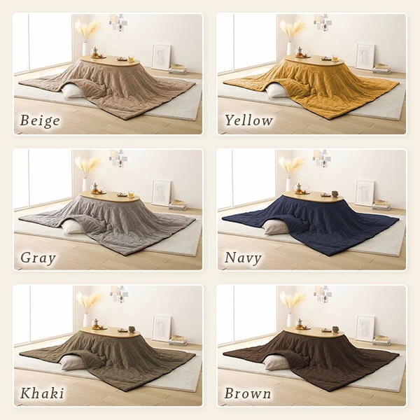 こたつ テーブル 2点セット [テーブル こたつ掛け布団 ナチュラルxブラウン ] コンパクト 楕円形 折りたたみ 完成品