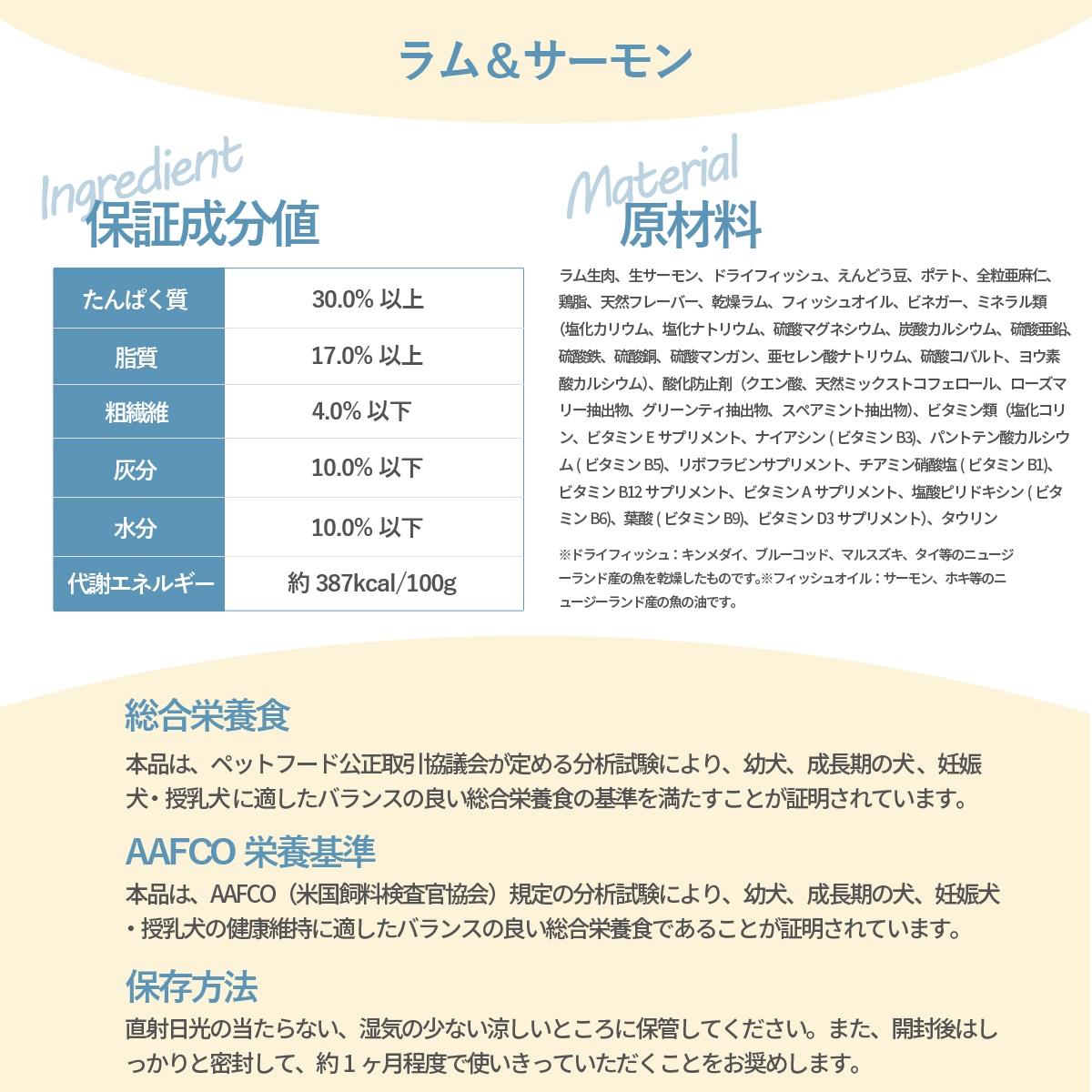 ドッグフード ラム＆サーモン 9.5kg【国産鹿ラング15g付き】