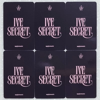 IVE SECRET applemusic 1.0 特典トレカ 6枚コンプ Qoo10] 特典トレカ6枚セット IVE SECRE : KPOP