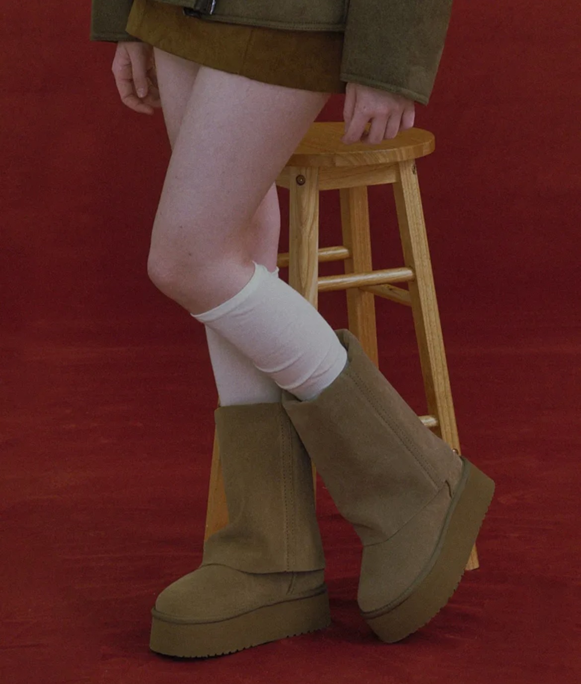 MAXI FOLDED BOOTS MIDDLE(10inch)