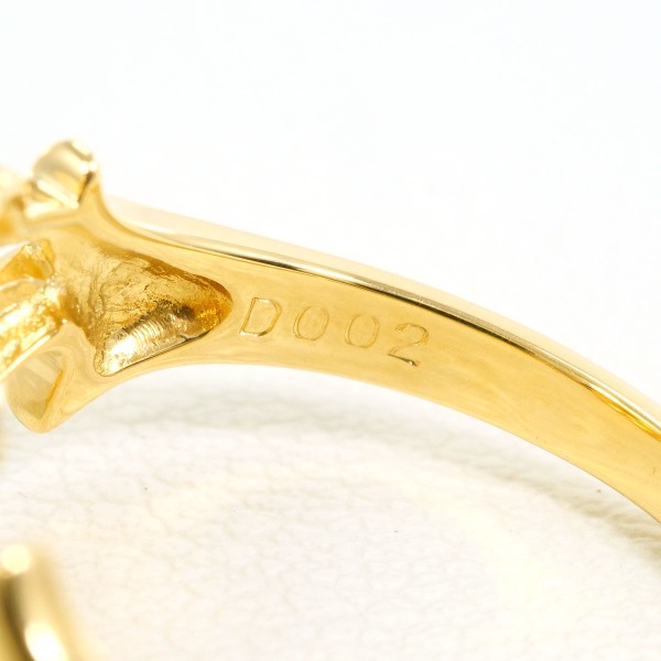 K18 18金 YG リング 11号 パール(真珠) 約7mm ダイヤ 0.02 ジュエリー 中古 K18 18金 YG リング 11号 パール(真珠) 約7mm ダイヤ 0.02 ジュエリー 中古