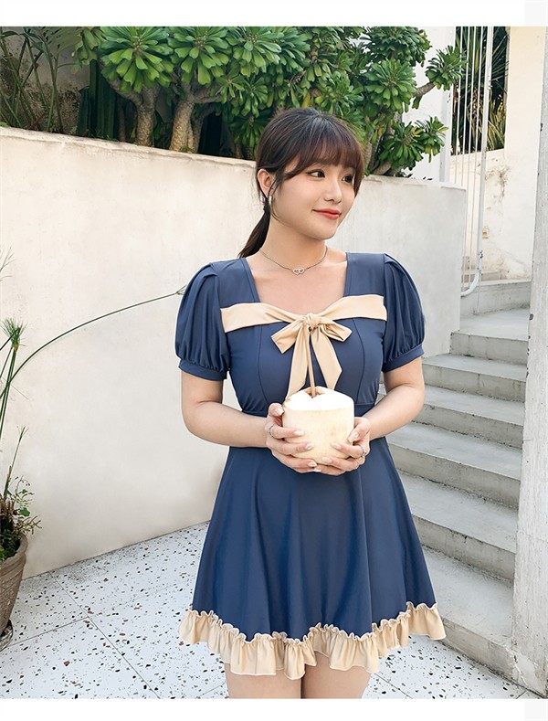 ワンピース水着 ブルー リボン ぽっちゃり 水着 服みたいな 韓国風 大きいサイズ 体型カバー 露出控えめ 可愛い おしゃれ ショートパンツ ノンワイヤー ビーチ プール 夏 リゾート 海 温泉 オ ワンピース水着 ブルー リボン ぽっちゃり 水着 服みたいな 韓国風 大きいサイズ 体型カバー 露出控えめ 可愛い おしゃれ ショートパンツ ノンワイヤー ビーチ プール 夏 リゾート 海 温泉 オ