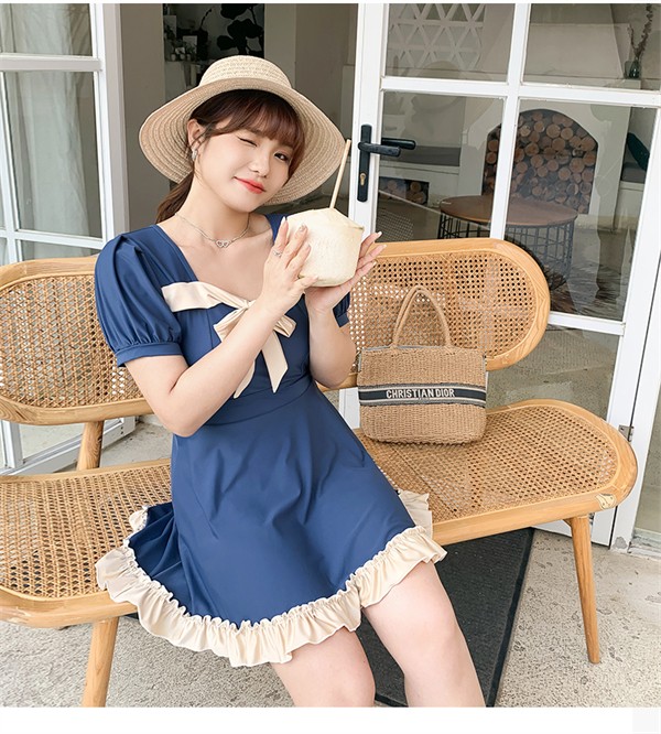 ワンピース水着 ブルー リボン ぽっちゃり 水着 服みたいな 韓国風 大きいサイズ 体型カバー 露出控えめ 可愛い おしゃれ ショートパンツ ノンワイヤー ビーチ プール 夏 リゾート 海 温泉 オ ワンピース水着 ブルー リボン ぽっちゃり 水着 服みたいな 韓国風 大きいサイズ 体型カバー 露出控えめ 可愛い おしゃれ ショートパンツ ノンワイヤー ビーチ プール 夏 リゾート 海 温泉 オ