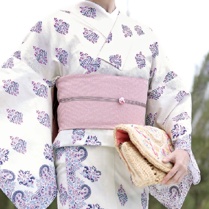 59kimono 2023 兵児帯サンドアート (サクラ) [59kimono2023-10]