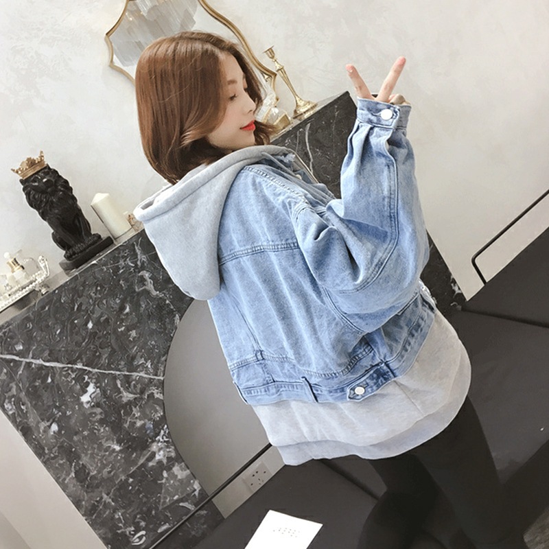 着痩せ 流行り フェイクレイヤード レイヤードトップスデニムジャケット デニム AWアウターニュースタイル ジャケット おしゃれ 百掛け トップス パーカー ゆったり 着痩せ 流行り フェイクレイヤード レイヤードトップスデニムジャケット デニム AWアウターニュースタイル ジャケット おしゃれ 百掛け トップス パーカー ゆったり