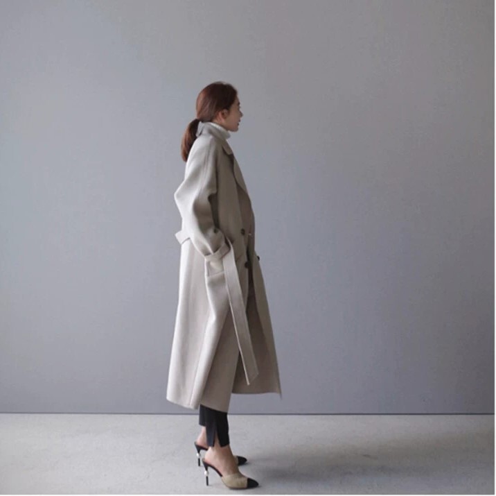 ロングコート コート アウター 上着 チェスターコート 膝下 袖あり 長袖 襟付き ストレート Iライン 前開き かわいい 可愛い きれいめ シンプル 大人 上品 おしゃれ お洒落 かっこいい