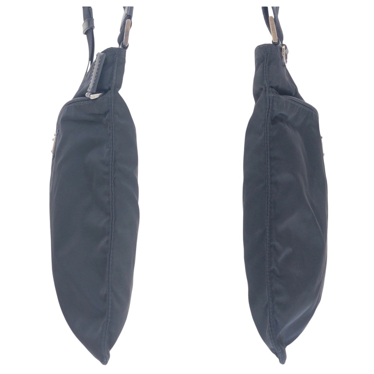 テスート 三角ロゴプレート ブラック 黒 シルバー金具 ナイロン ショルダーバッグ 男女兼用 レディース 504837 テスート 三角ロゴプレート ブラック 黒 シルバー金具 ナイロン ショルダーバッグ 男女兼用 レディース 504837