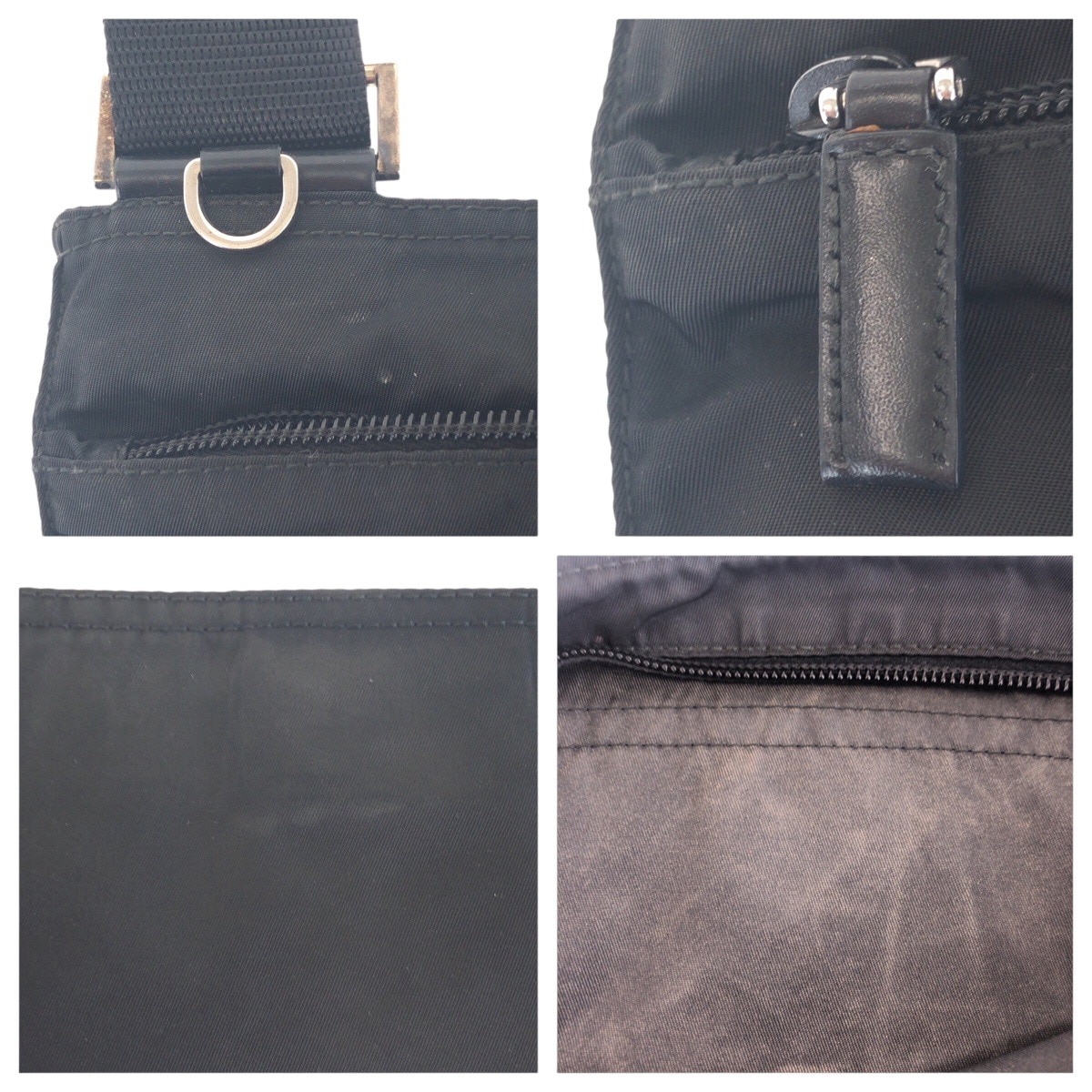 テスート 三角ロゴプレート ブラック 黒 シルバー金具 ナイロン ショルダーバッグ 男女兼用 レディース 504837 テスート 三角ロゴプレート ブラック 黒 シルバー金具 ナイロン ショルダーバッグ 男女兼用 レディース 504837