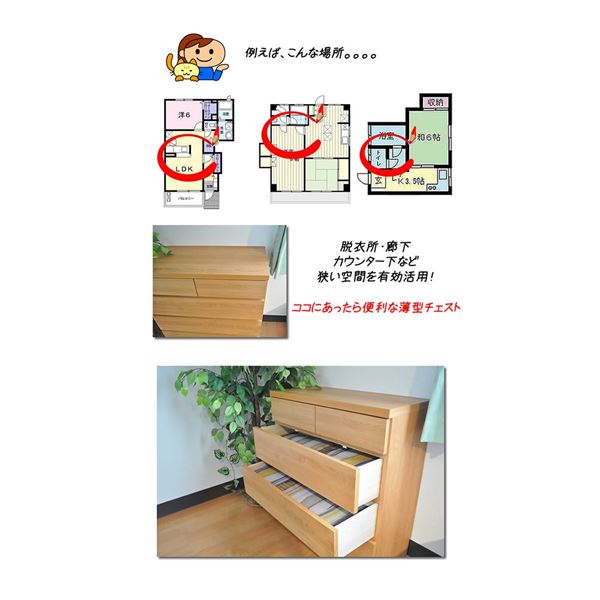 頑丈薄型チェスト/収納棚5段 幅90cm ブラウン木目調 奥行30cm 日本製 ウスピッタ完成品 頑丈薄型チェスト/収納棚5段 幅90cm ブラウン木目調 奥行30cm 日本製 ウスピッタ完成品