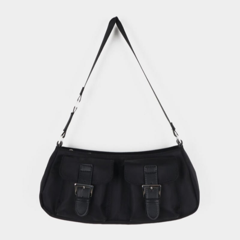 ブラックアップ [2,000個販売] [MADE] ポーポーツーポケットショルダーバッグ