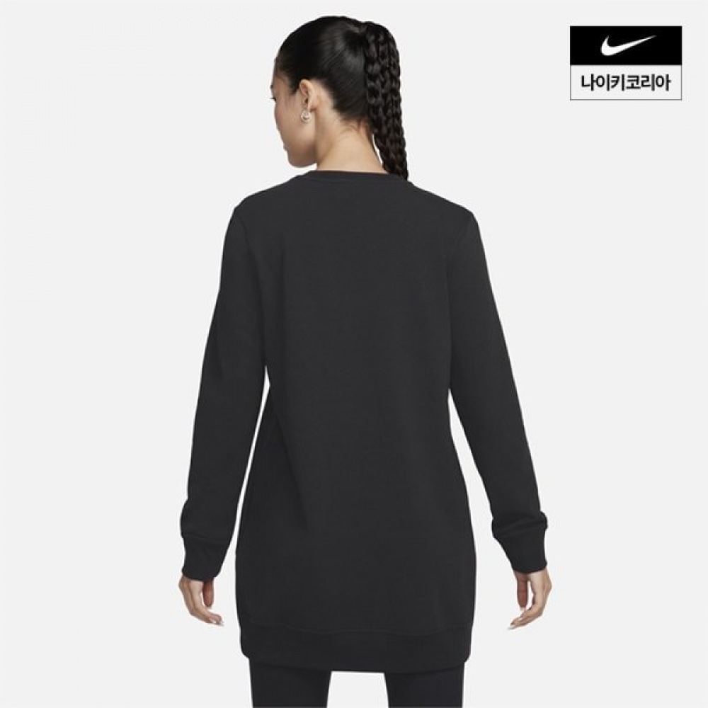 女性用ナイキドライフィットワンクルーネックフレンチテリーチュニック FJ9568-010 女性用ナイキドライフィットワンクルーネックフレンチテリーチュニック FJ9568-010