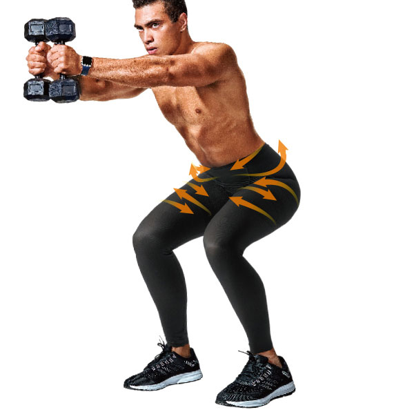 体幹スクワットスパッツ 選べる2個セット ダイエット 筋トレ 運動効率 運動不足 基礎代謝 燃焼 大腿前部 兵庫県立大学 共同開発 Makuake