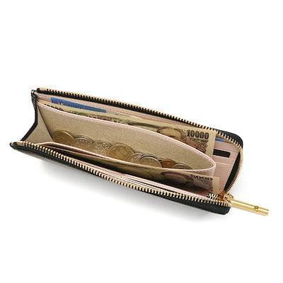 新品最新品 Ense : L-zipper long wallet : バッグ・雑貨 得価超歓迎