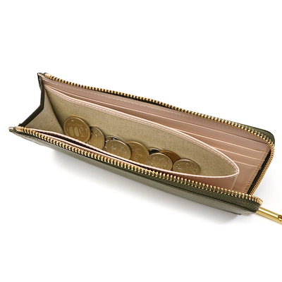 新品最新品 Ense : L-zipper long wallet : バッグ・雑貨 得価超歓迎