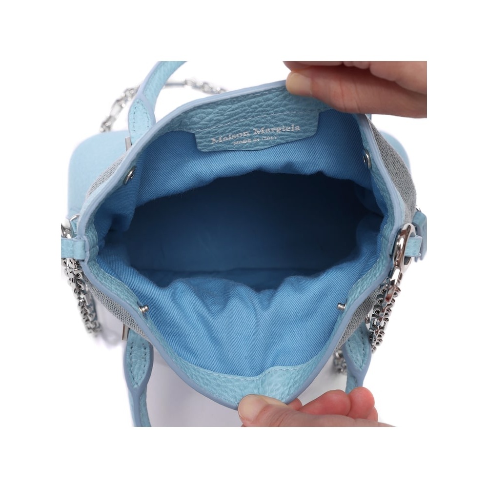 メゾンマルジェラ [メゾンマルジェラ] 23FW レディース 5AC マイクロトートショルダーバッグ (S56WG0081 P4455 T6197 23F) PVOS56WG0081P4455T619