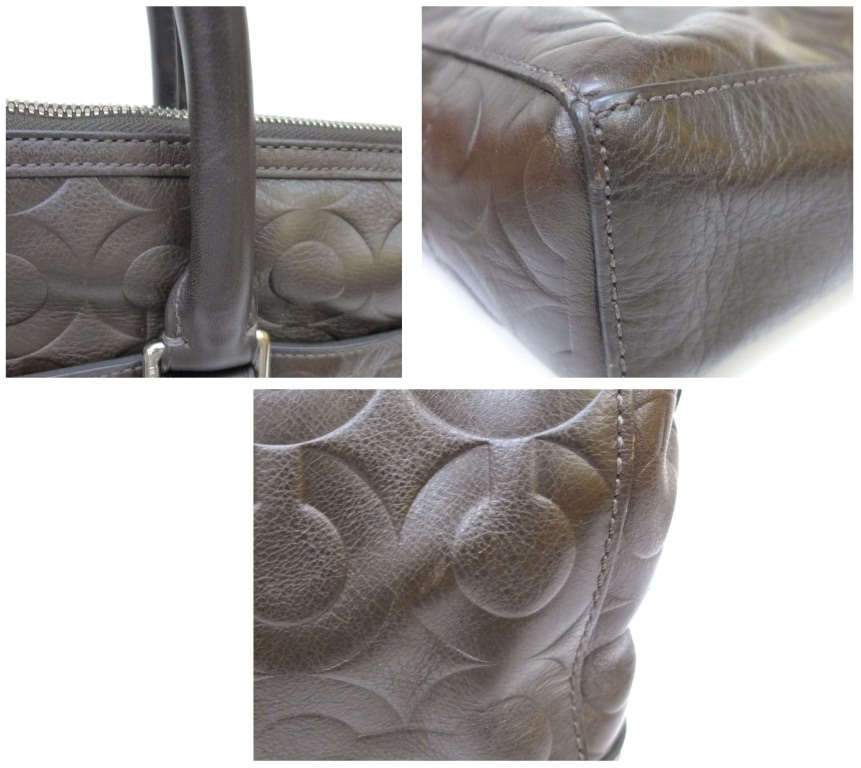 ｺｰﾁ COACH ﾌﾞﾘｰﾌｹｰｽ ﾋﾞｼﾞﾈｽﾊﾞｯｸﾞ 70251 ﾁｮｺﾌﾞﾗｳﾝ ﾚｻﾞｰ 【中古】(47401)