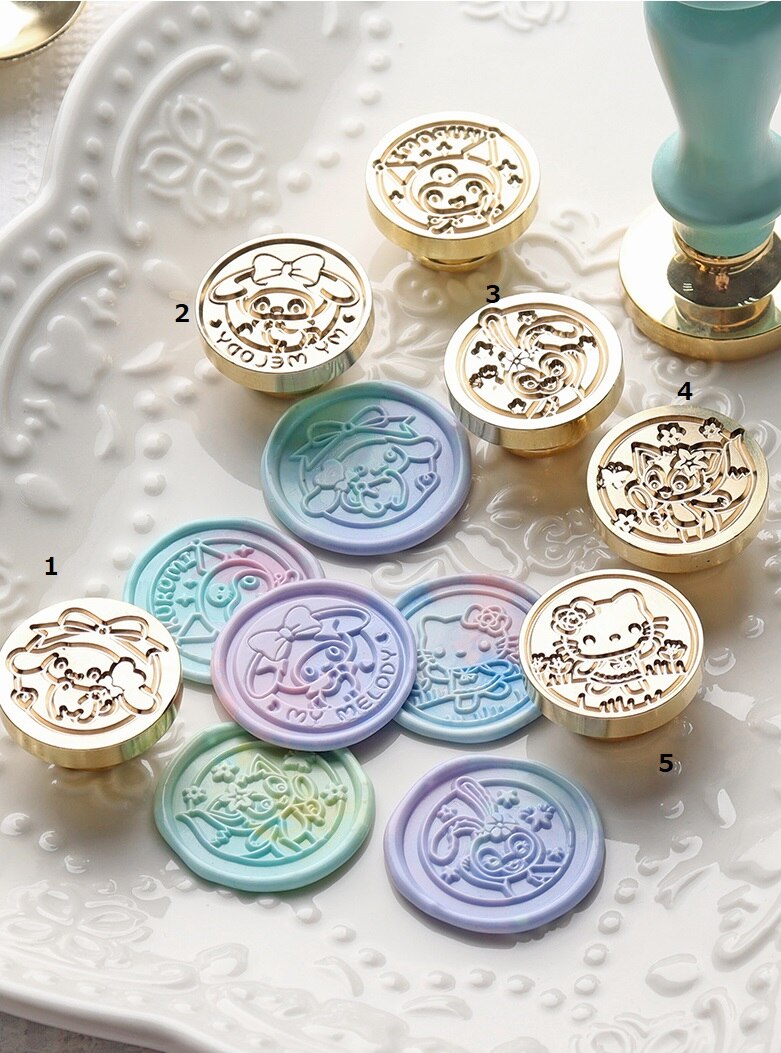 シーリングスタンプ スタンプ ヘッドのみ かわいい キャラクター 6点セット シーリングスタンプ スタンプ ヘッドのみ かわいい キャラクター 6点セット