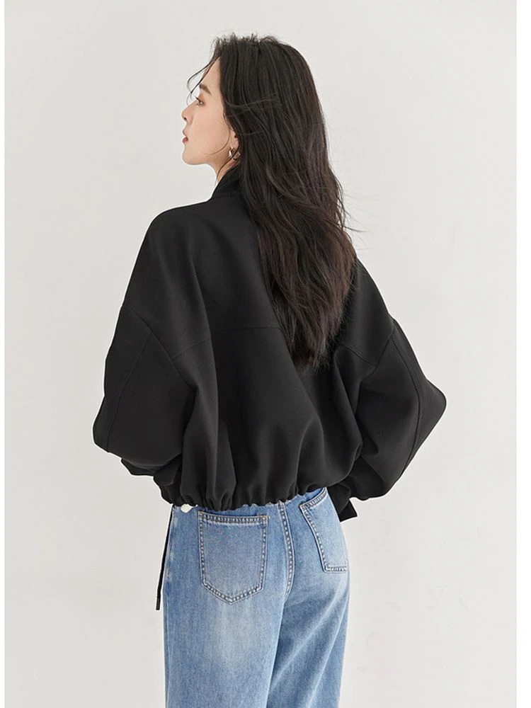 ジャケット 冬アウター 気質 スタンドカラー レディース 通勤 ショート丈 アウター ドローストリング 感 ゆったり ジャケット 冬アウター 気質 スタンドカラー レディース 通勤 ショート丈 アウター ドローストリング 感 ゆったり