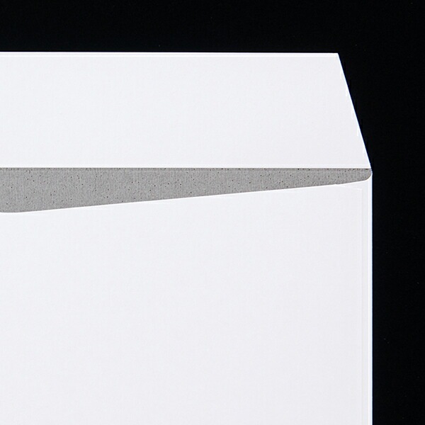 [ケース販売] 山櫻 封筒 角2 スミ貼 裏地紋入 竹ホワイトCoC 紙厚100g 郵便枠ナシ 500枚 / A4用 白 無地 郵便番号枠なし 00534097-0500
