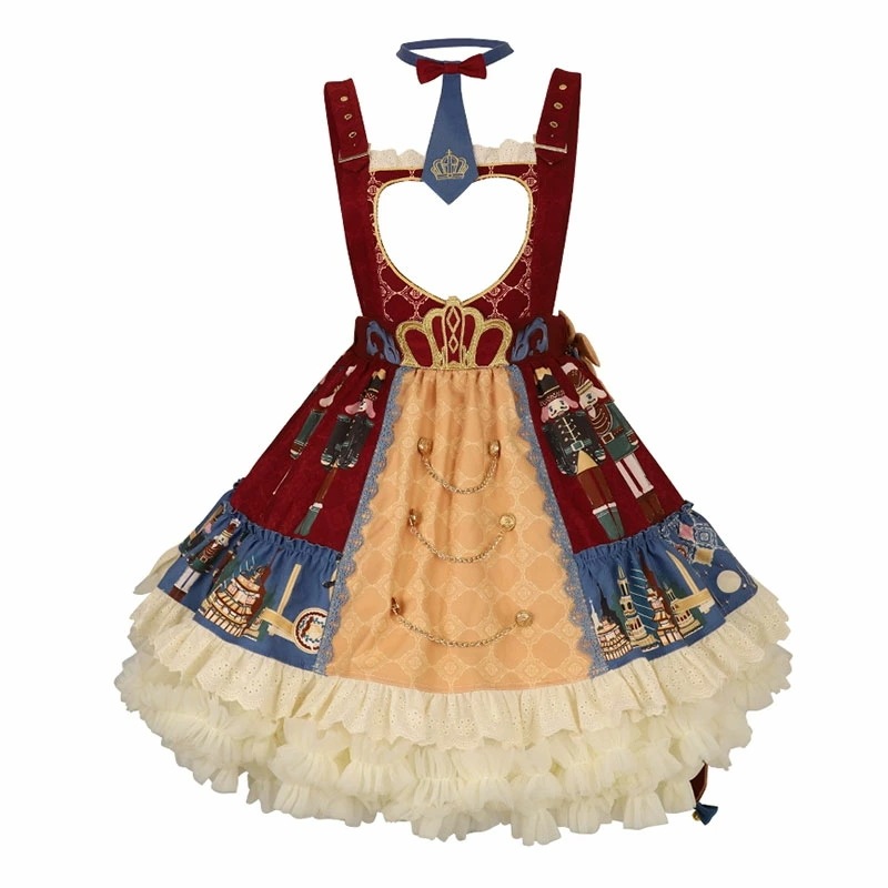 【2点セット】くるみ割り人形 コスプレ 衣装 クリスマス ゴスロリ パンク ロリータ ジャケット アウター スカート 衣装 制服 文化祭 学園祭 衣装 ハロウィンコスチューム ハロウィンコスプレ