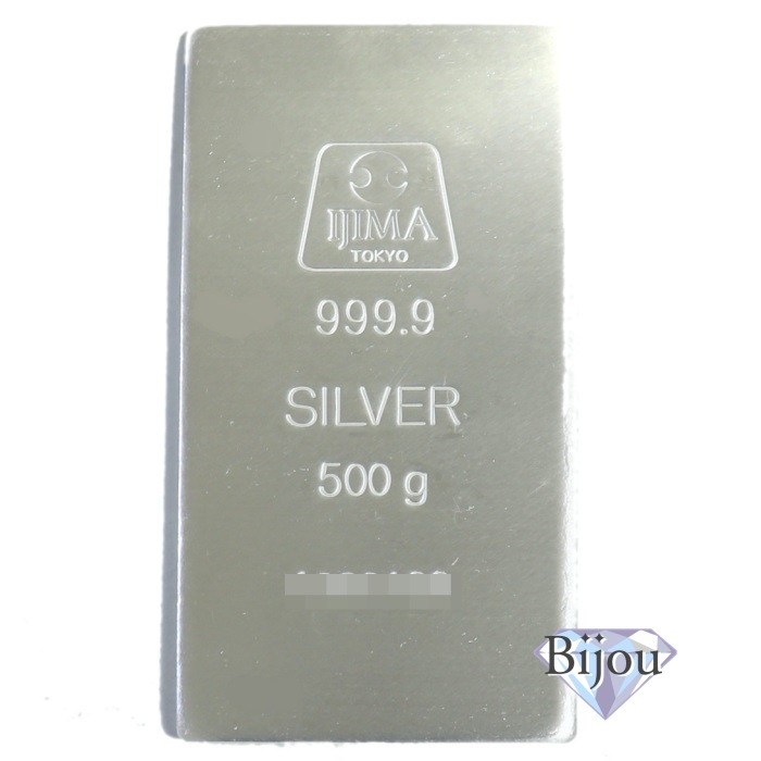 井嶋金銀工業 純銀 インゴット 500g 桐箱入り 日本製 SV999.9 シルバー バー SILV 井嶋金銀工業 純銀 インゴット 500g 桐箱入り 日本製 SV999.9 シルバー バー SILV