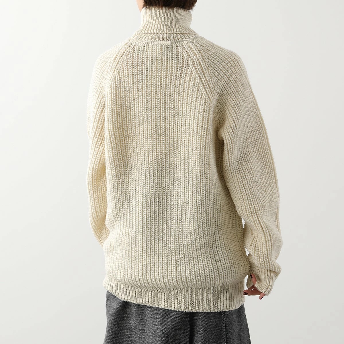 Aran Crafts アランクラフト セーター Rib Roll Neck Sweater R761 レディース ニット タートルネック 長袖 ウール リブ オーバーサイズ カラー2色