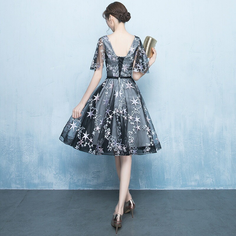 パーティードレス 女性用 エレガント ブラック ミニ丈 フォーマル 卒業式・成人式・結婚式二次会に 大人可愛い スリムシルエット 体型カバー 学生歓迎 アンサンブル可 パーティードレス 女性用 エレガント ブラック ミニ丈 フォーマル 卒業式・成人式・結婚式二次会に 大人可愛い スリムシルエット 体型カバー 学生歓迎 アンサンブル可