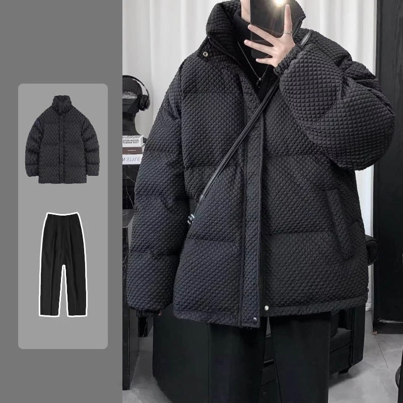 新作 防寒 ウォーム メンズセットアップ 中綿コートセーター裏起毛 パンツ 3点セット2点セット 新作 防寒 ウォーム メンズセットアップ 中綿コートセーター裏起毛 パンツ 3点セット2点セット