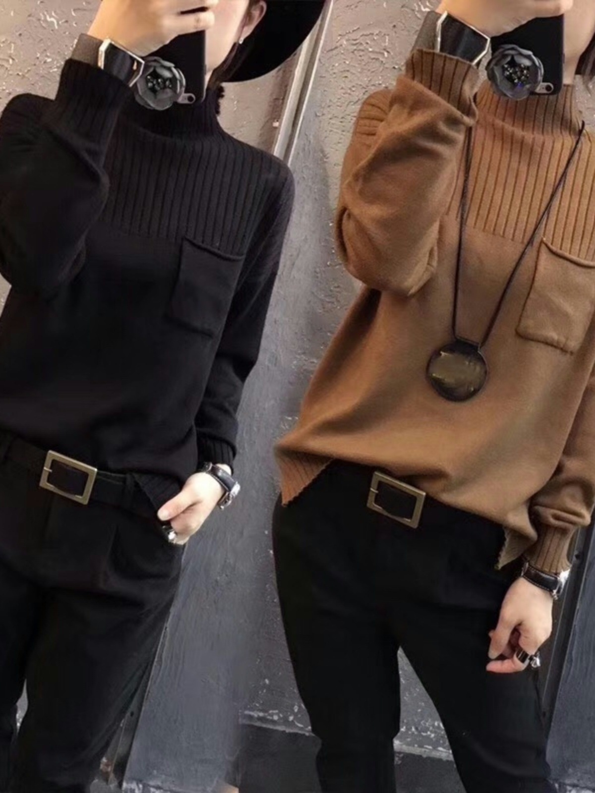 トップス セーター 長袖 ハイネック プルオーバー ミディアム丈 胸ポケット かわいい 大人可愛い きれいめ シンプル 上品 おしゃれ かっこいい カジュアル こなれ感 個性的 主役級 存在感 抜け感 トップス セーター 長袖 ハイネック プルオーバー ミディアム丈 胸ポケット かわいい 大人可愛い きれいめ シンプル 上品 おしゃれ かっこいい カジュアル こなれ感 個性的 主役級 存在感 抜け感