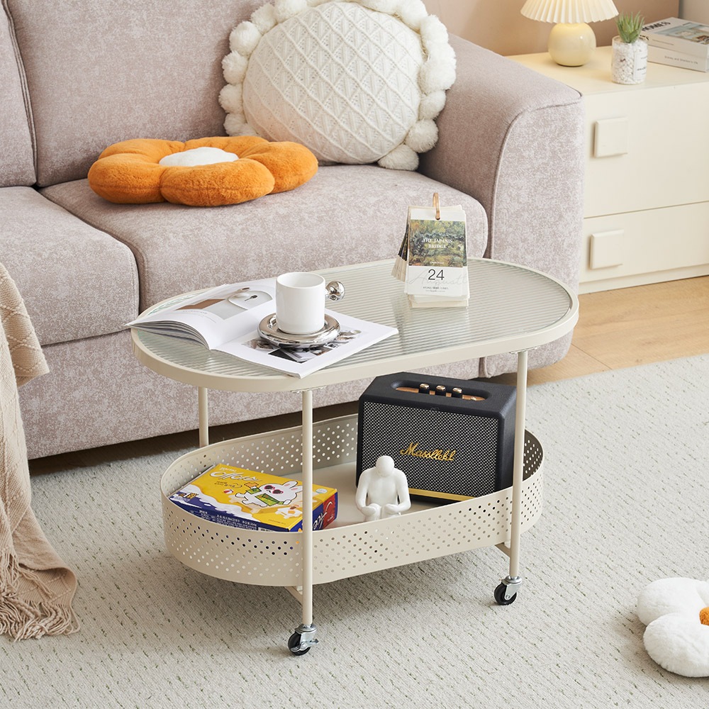 【安心保証】【新作登場】ガラステーブル キャスター付き 収納付き 幅80 センターテーブル ローテーブル おしゃれ リビング コンパクト 一人暮らし【ベージュ】 【安心保証】【新作登場】ガラステーブル キャスター付き 収納付き 幅80 センターテーブル ローテーブル おしゃれ リビング コンパクト 一人暮らし【ベージュ】