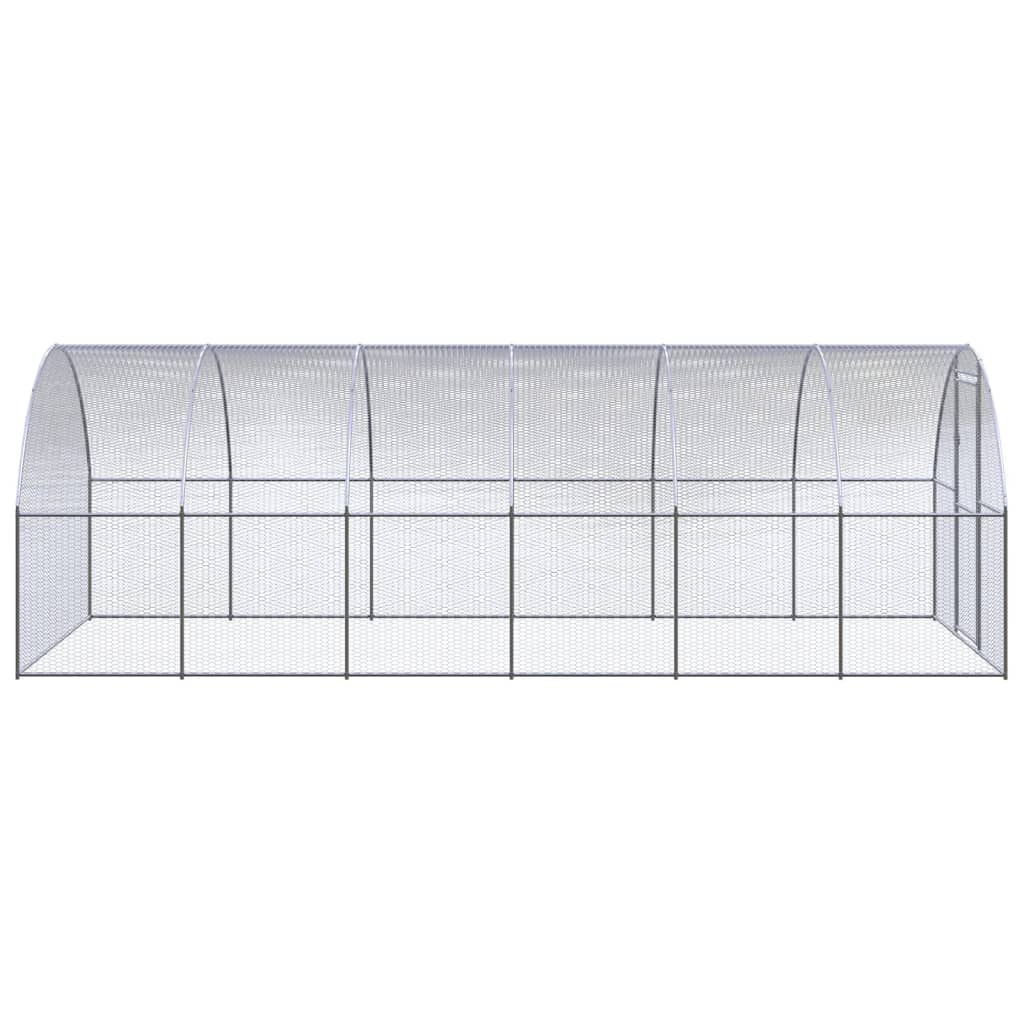屋外鶏小屋 3x6x2 m 亜鉛メッキ鋼製